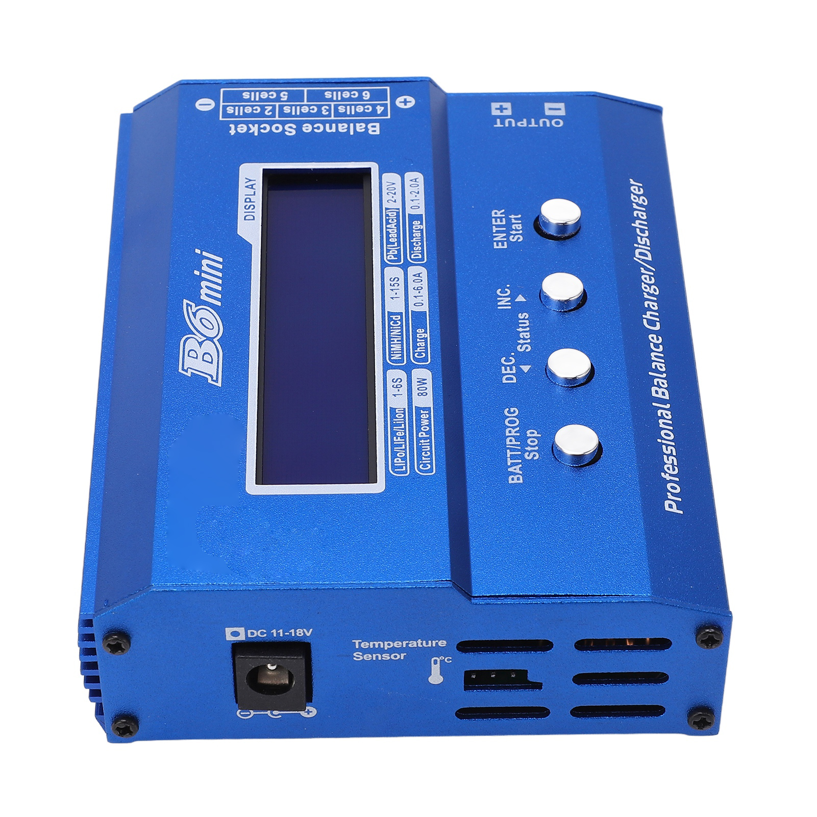 Intelligentes Ladegerät Für Lipo- Und Lithium-akkus Mit Ausgleichs- Und Entladefunktion, 80 W, 6 A, Dc 11–18 V