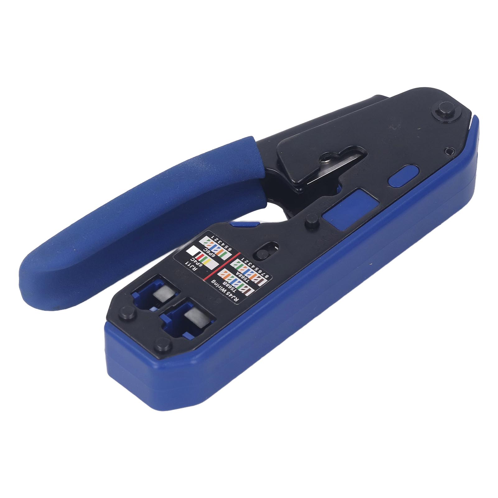 Rj45-crimpwerkzeug-set Mit Abisolierwerkzeug Für Cat5-, Cat5e- Und Cat6-steckverbinder