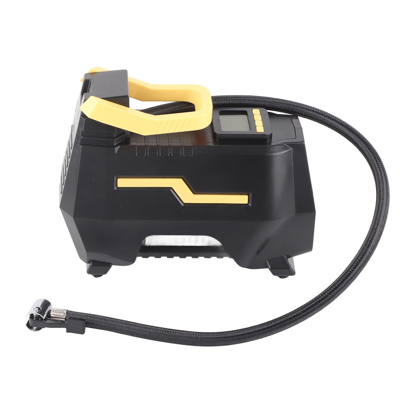 Tragbare 12-v-autoreifenpumpe, Zweizylinder-luftkompressor, Led-licht, 110–240-v-eu-stecker