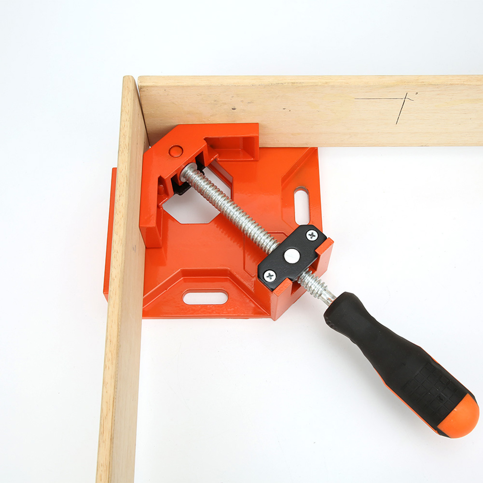 90-grad-winkelklemme, Schraubstock, Schnellspannklemme Für Holzbearbeitung, Aluminiumwerkzeug (orange)