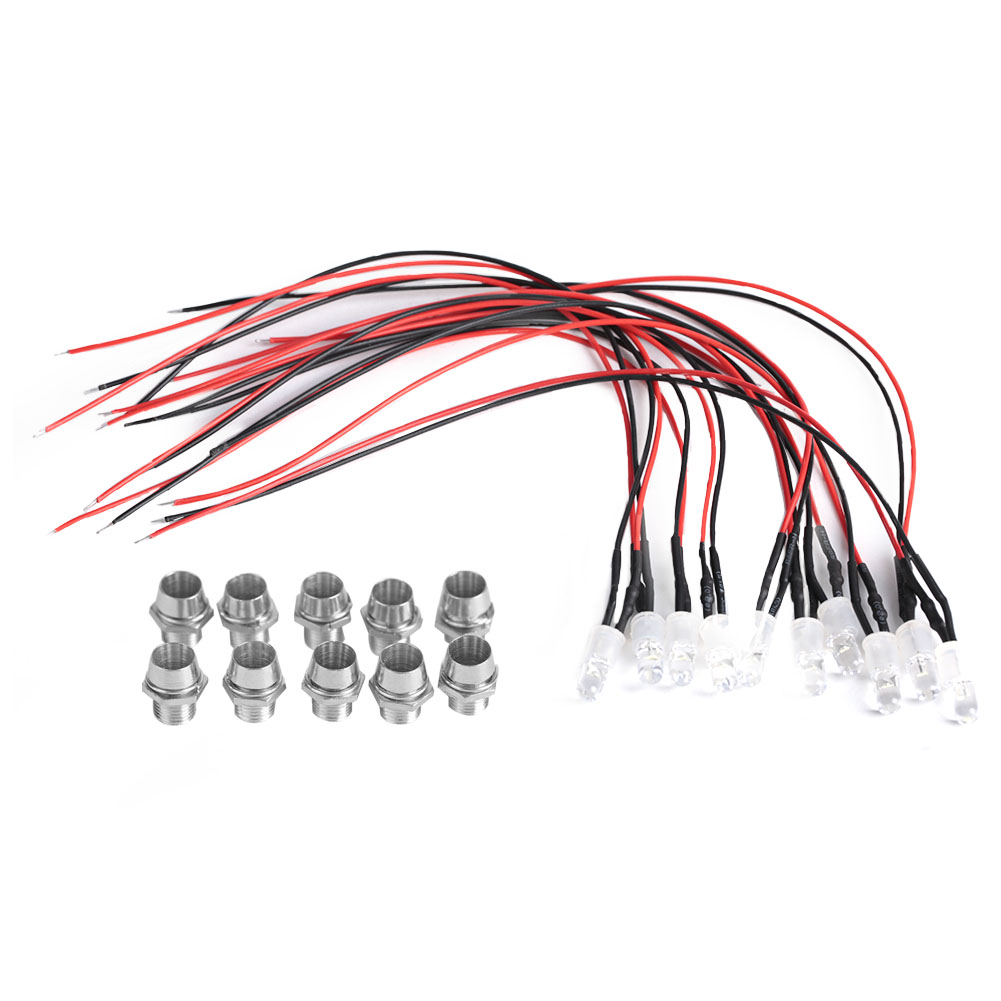 10 Stück 12v 8mm Vorverdrahtete Led-dioden Mit Dauerlicht, Sehr Hell, Wasserdicht (01)