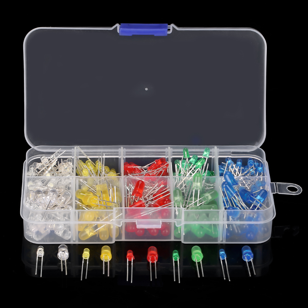 350-teilige Kollektion Von 3-mm- Und 5-mm-leds In Verschiedenen Farben