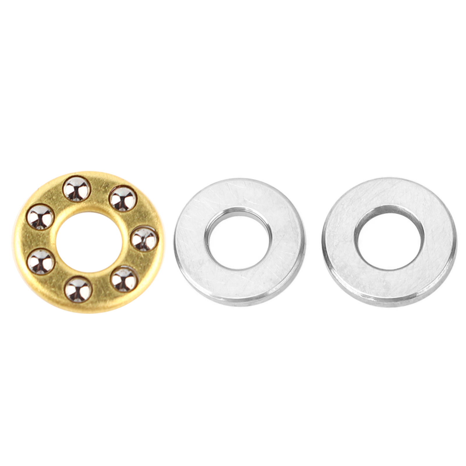 10-teiliger Satz Miniatur-hochpräzisions-axialkugellager Aus Flachstahl (f3-8m 3x8x3,5mm)