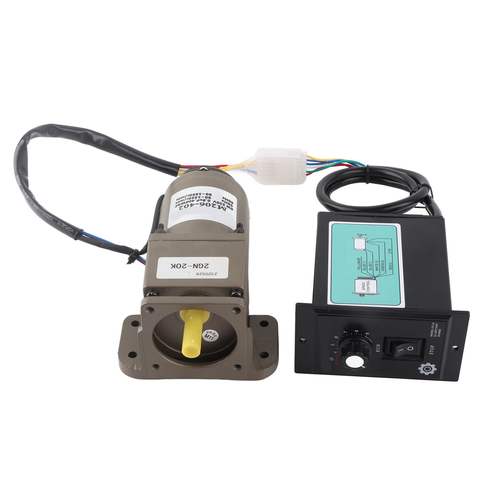 Wechselstrom 220v 6w Einphasen-asynchrongetriebemotor, Einstellbare Untersetzung (20k)