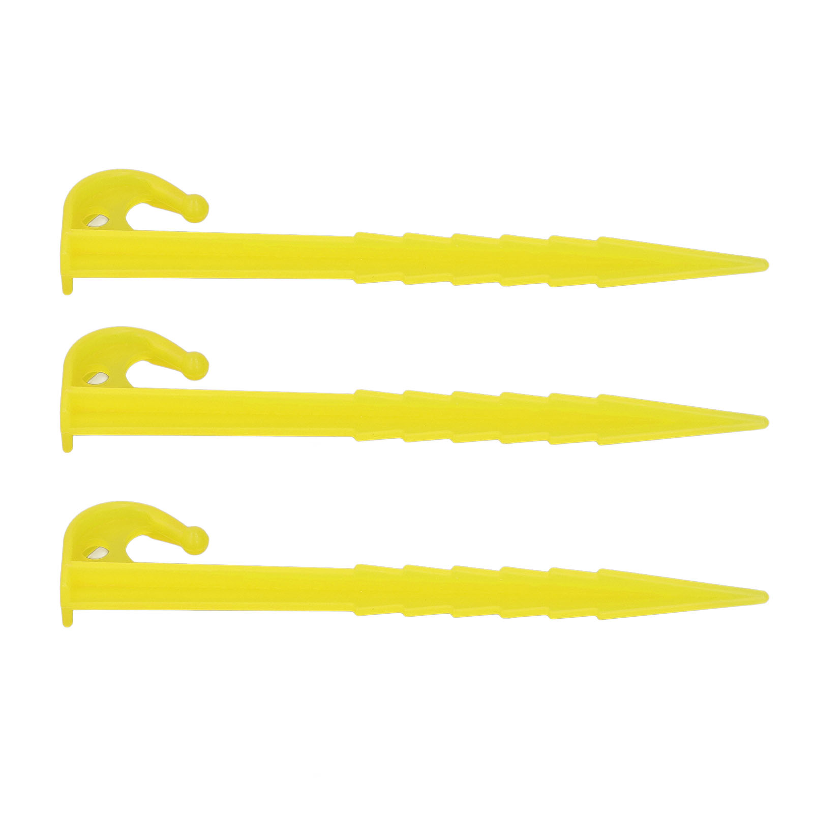 50 Kunststoff-zeltnägel, 14 Cm Lang, Gezahnt, Sehr Robust, Aus Abs, Für Den Außenbereich, Strand, Zelt, Camping, Markisen, Gelb
