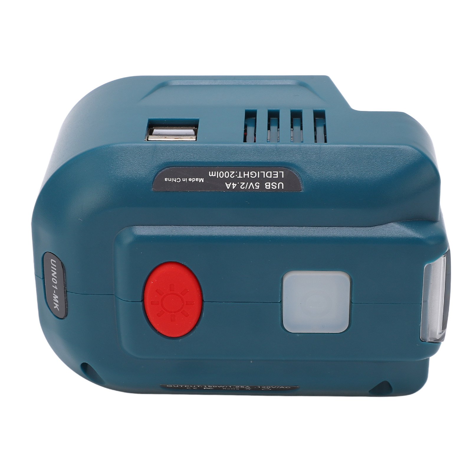 Akku-konverter 18 V Dc – 120 V Ac, 150 W, 2 Usb-ausgänge Für Gartengeräte