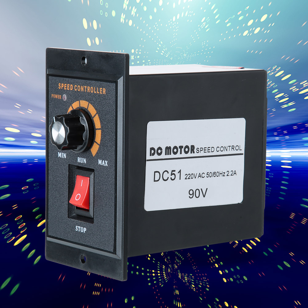 Drehzahlregler Dc-51, Abs-gehäuse, Permanentmagnetmotor, Eingangsspannung 220 V Ac, Ausgangsleistung 120 W, Ausgangsspannung 2,2 A, Eingangsspannung 0–90 V Dc