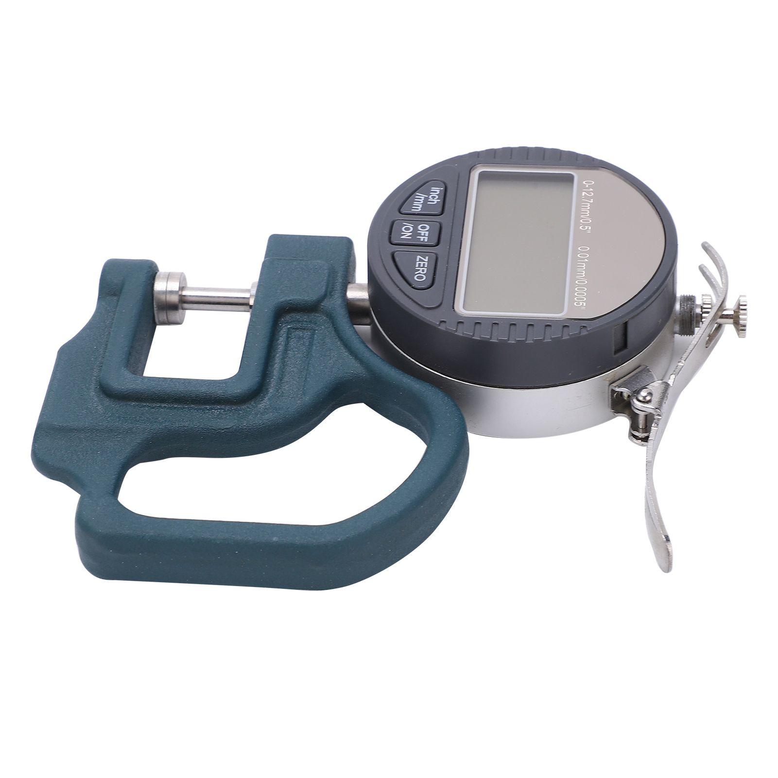 Elektronisches Dickenmessgerät 0–12,7 Mm, Digitales Dickenmikrometer 0,01 Mm Zur Ledermessung