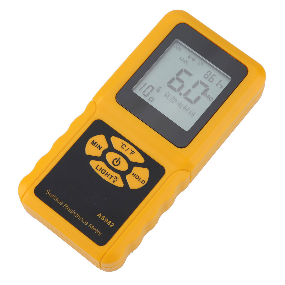 Smart Sensor As982 Oberflächenwiderstandsmessgerät Mit Lcd-anzeige, Handgerät Zur Erdungswiderstandsmessung