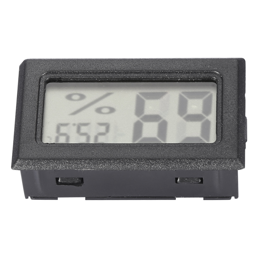 Digitales Lcd-hygrometer, Innenthermometer, Feuchtigkeitsmesser Für Zuhause, Büro, Gewächshaus (schwarz)
