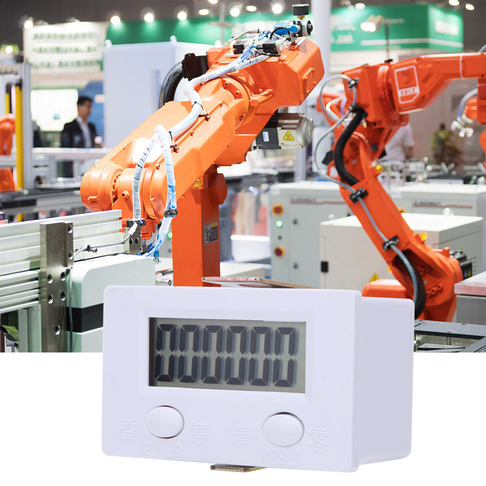 Berm Digitalzähler Bem-6c 6-stelliger Elektronischer Zähler Mit Lcd-anzeige (0–999999).