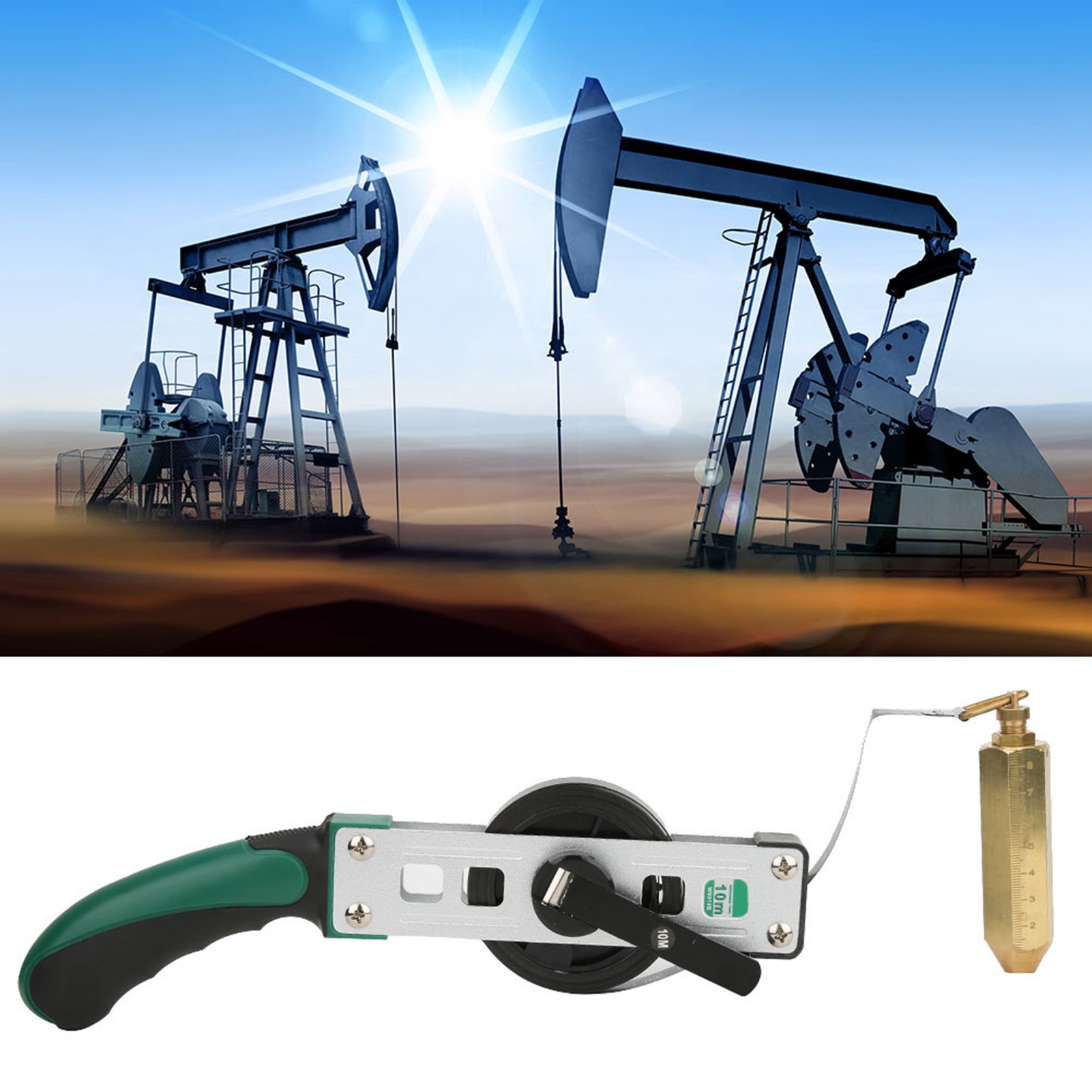 10 M Ölstandsmessband Für Heizöl, Petroleum, Messing, Lötmittel, Öltanktiefenmessung
