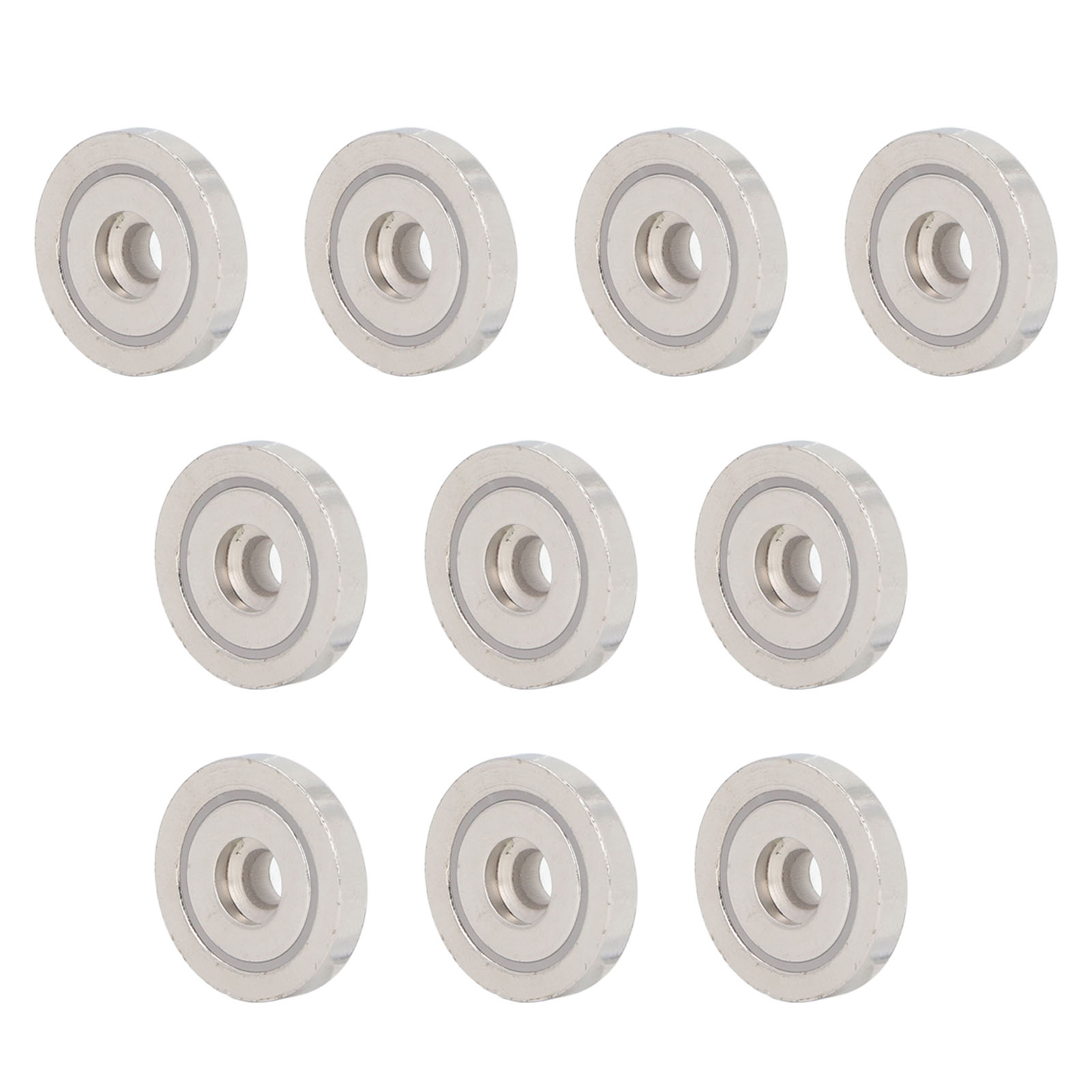 10 Versenkte Magnete Aus Silber, Starke Magnete, Vernickelt, Ndfeb-magnet