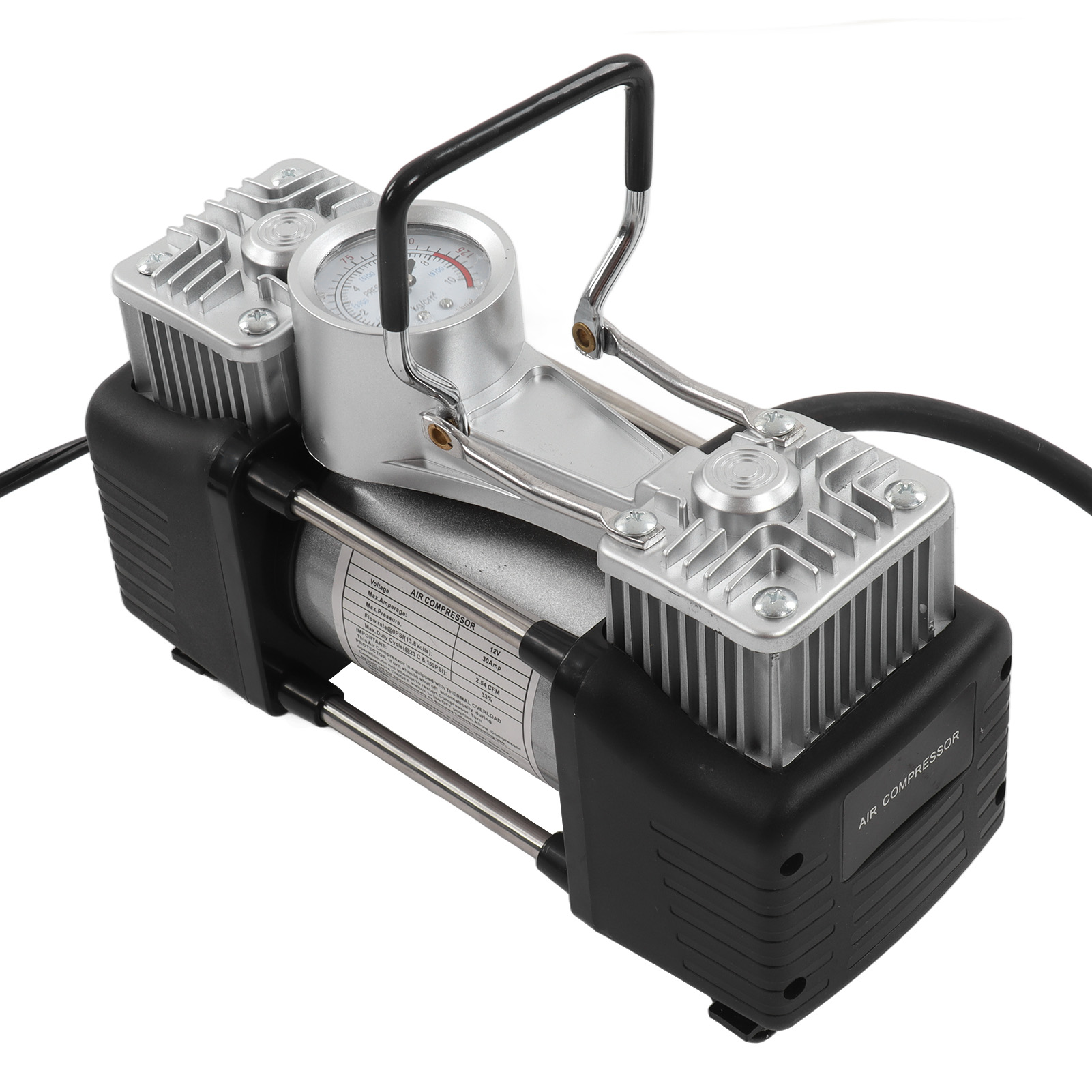 Tragbare Reifenpumpe, 150 Psi, Doppelzylinder, 180 W Luftkompressor Für Autos, 12 V Gleichstrom