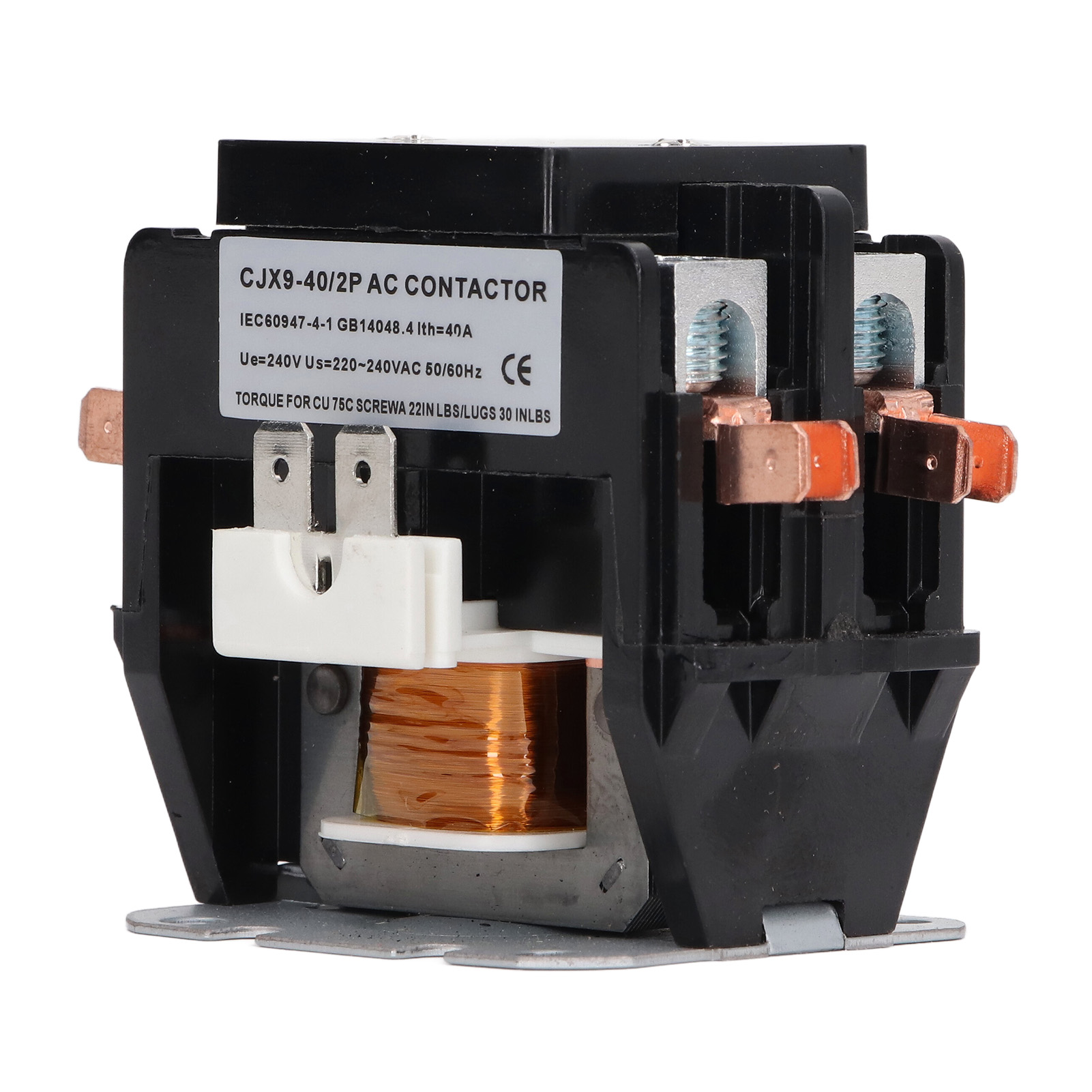 Cjx9 40 2p 40a Wechselstromschütz, Pp-gehäuse, Silberlegierungskontakt, Schnell Ansprechendes Klimaanlagenschütz, 240 V