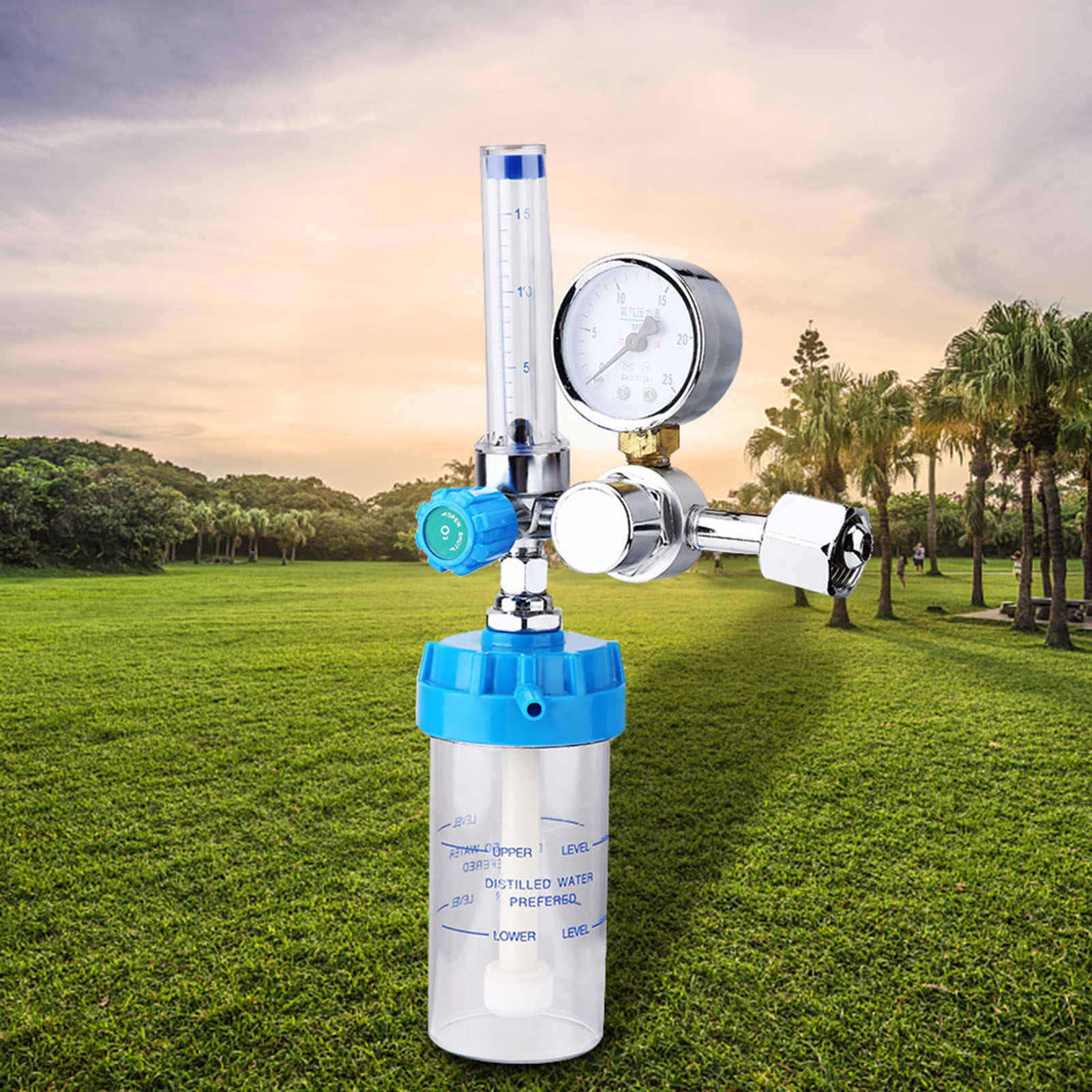 Yh.yx11a Bojenförmiges Sauerstoffinhalator-manometer, Medizinischer Druckminderer, Regler G5/8 Bspp