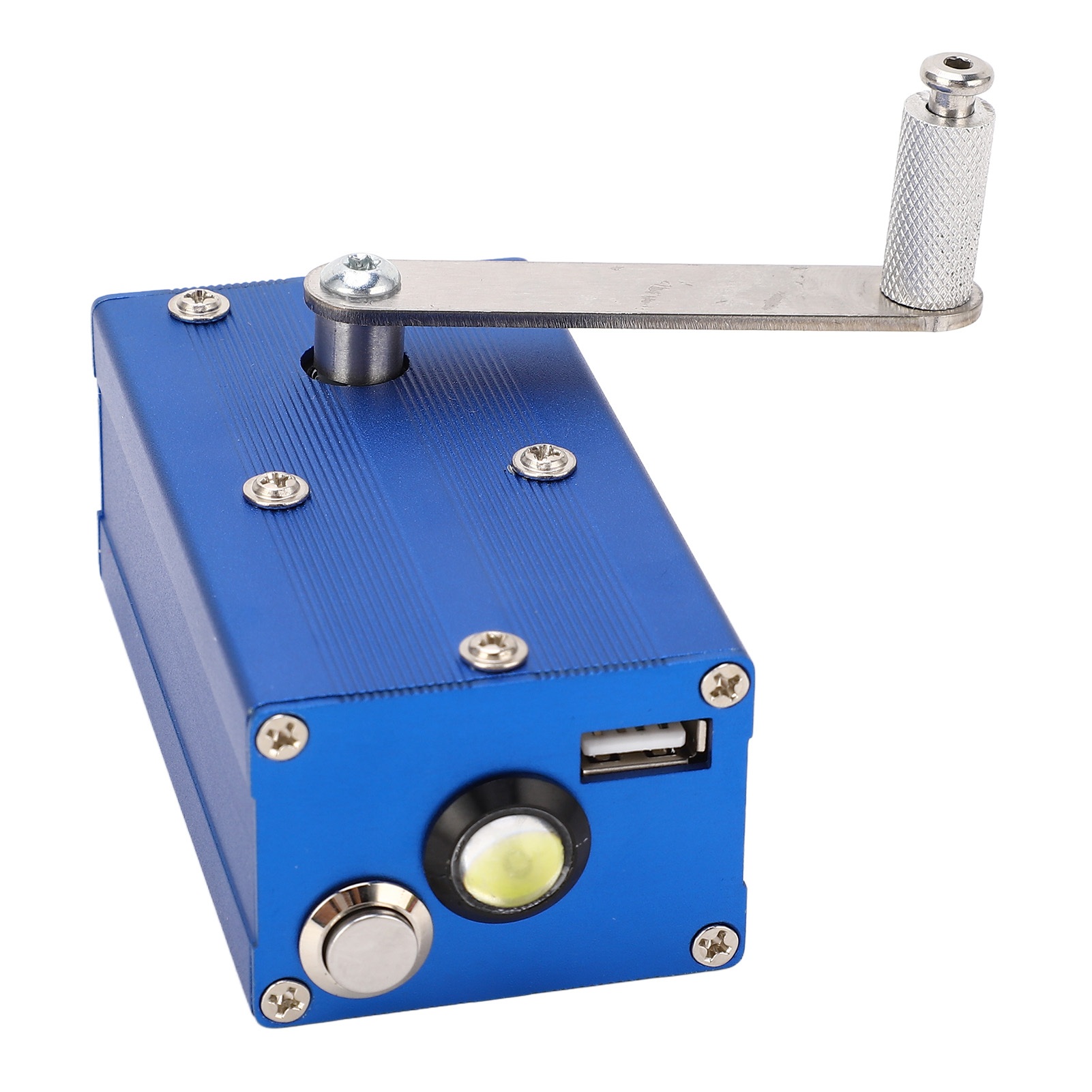 Handgenerator Mit Cob-lampe, Tragbarer Usb-notstromgenerator Mit Ladegerät Für Den Außeneinsatz