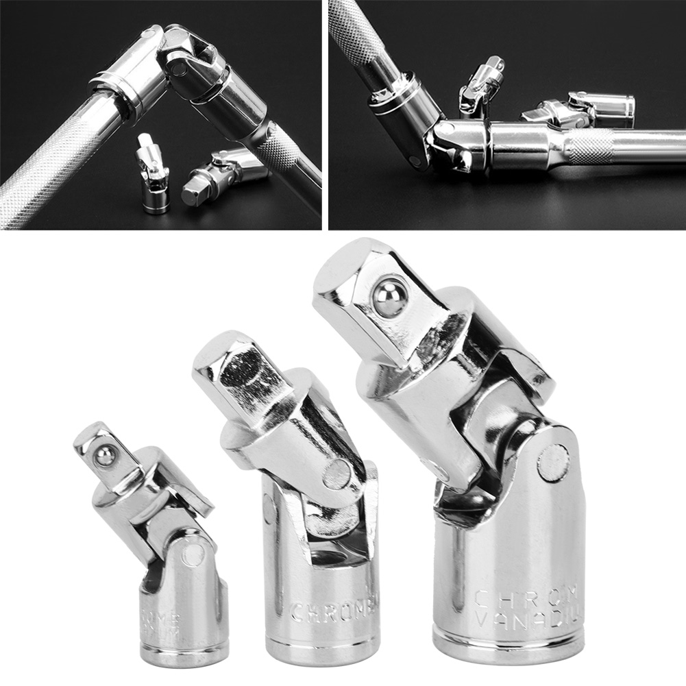 Universalgelenkadapter Aus Gehärtetem, Poliertem Cr-v-stahl, 1/4 Zoll, 3/8 Zoll, 1/2 Zoll
