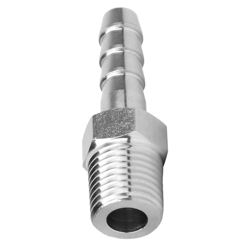 2 Stück 1/4 Zoll Edelstahl Bspt Außengewindeverbinder Für Schlauchschnellkupplung, Rohrverschraubung (bspt 1/4-6 Mm)