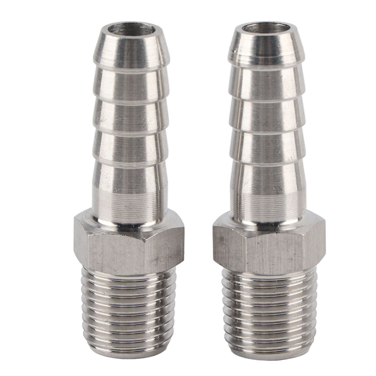 2 Stück 1/4 Zoll Edelstahl-bspt-außengewinde-fittings, Schnellverbinder Für Rohrverschraubungen (bspt 1/4-10 Mm)