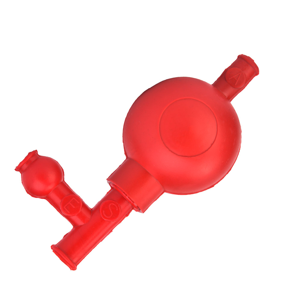 Labor-saugkugel Aus Gummi, Sicherer Druck, Quantitative Pipettenfüllvorrichtung, 3 Ventile (rot)
