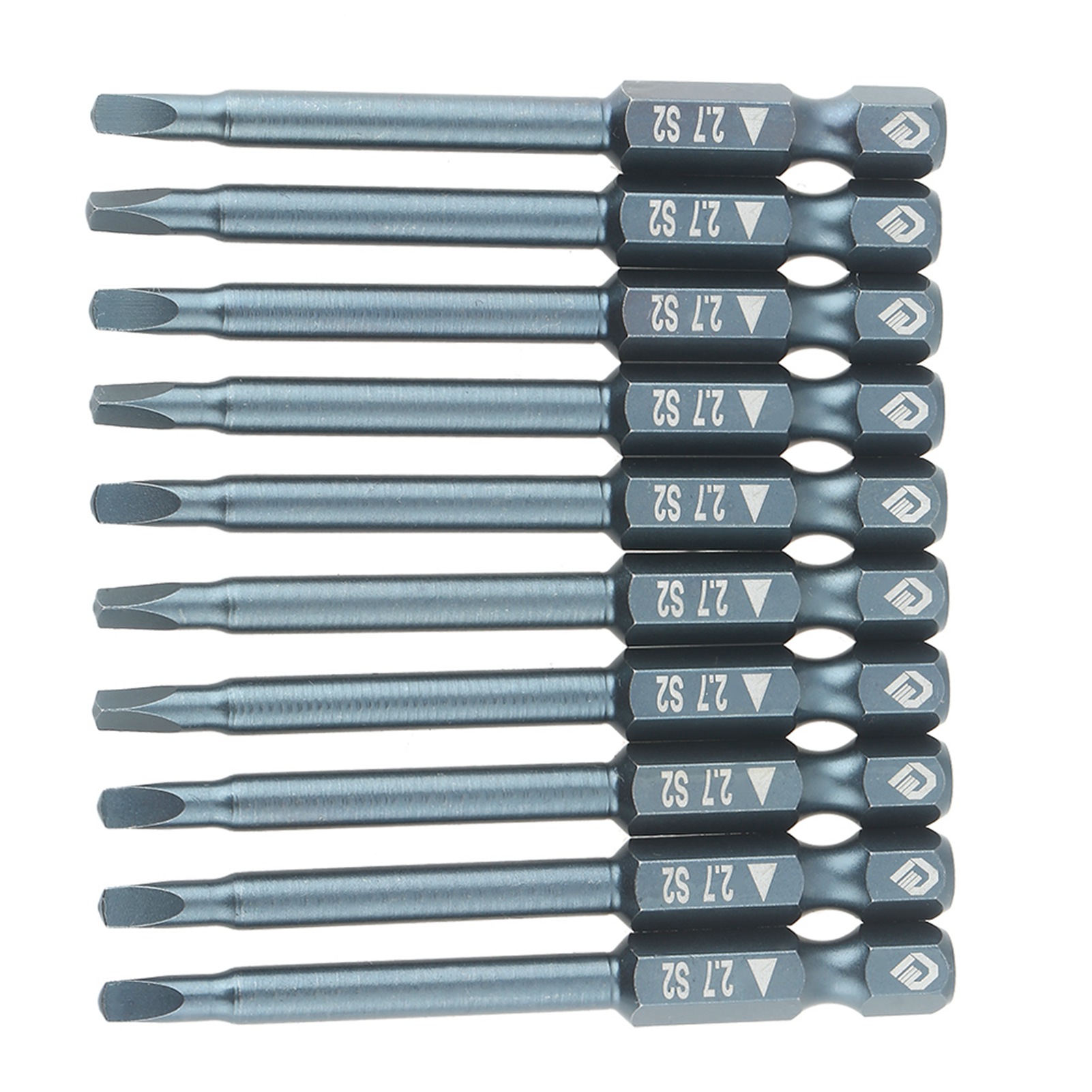 10-teiliges Set Mit 6,3 Mm Schaft, 65 Mm, S2-legierungsstahl, Dreieckigen Schraubendreherbits, K6,3 X 65 Mm X 2,7