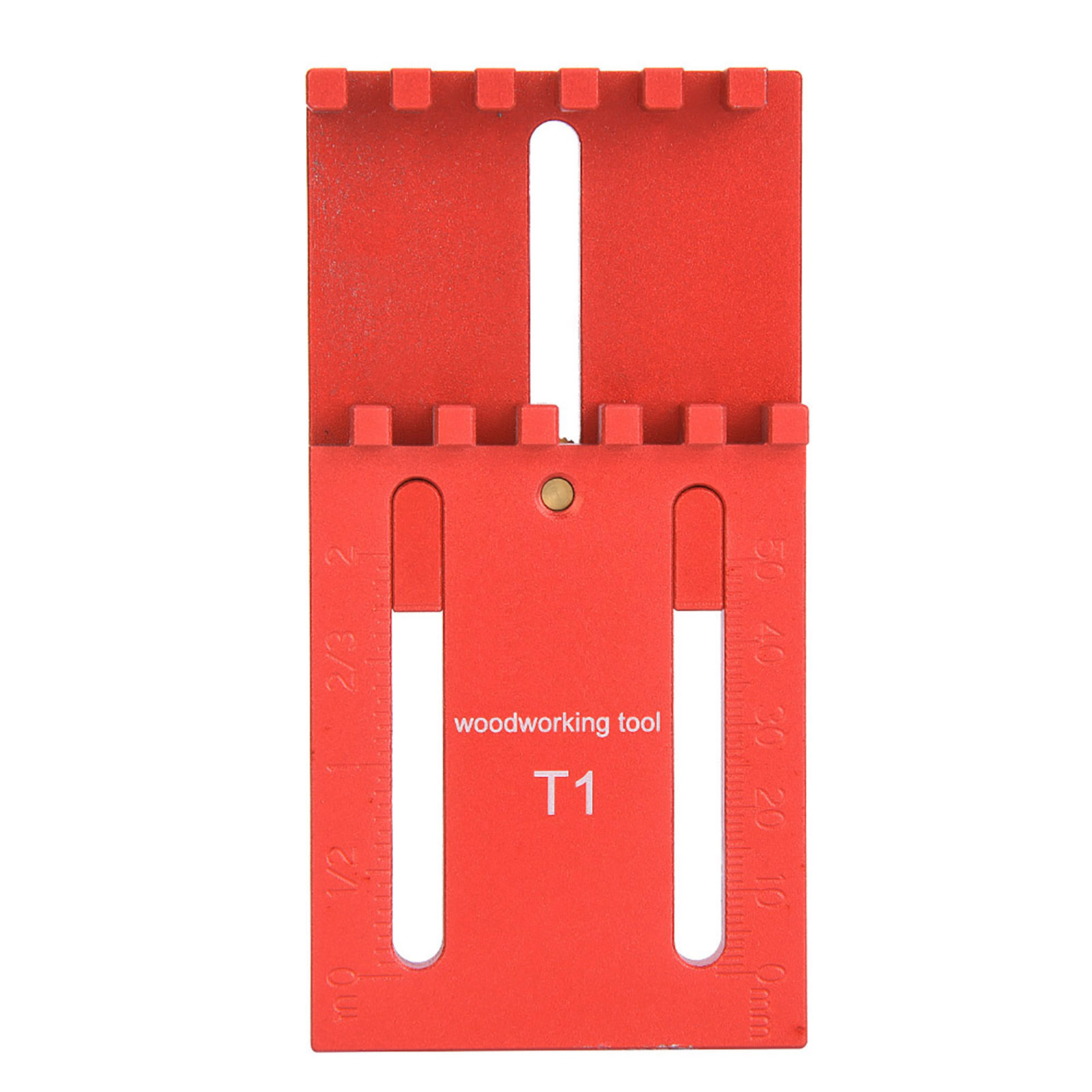 Tiefenmesser Aus Roter Aluminiumlegierung Und Messing, Holzbearbeitungs-messwerkzeug T1t1