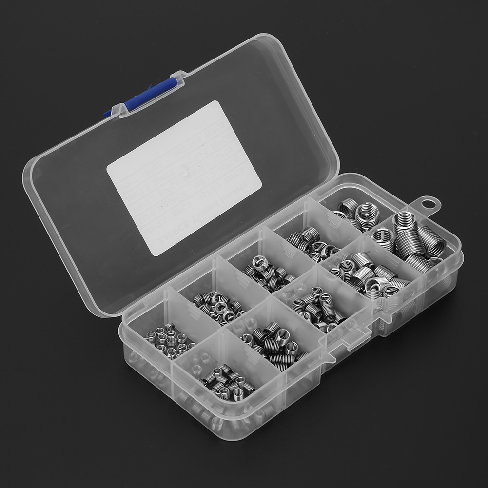 240-teiliges Set Aus Edelstahl-schraubhülsen-gewindereparatur-kabelbindern