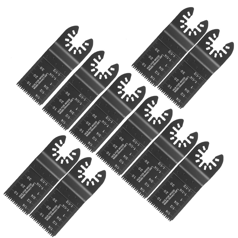 10 Oszillierende Multifunktions-sägeblätter, 35 Mm, Aus Hochkohlenstoffhaltigem Stahl, Grobe Verzahnung