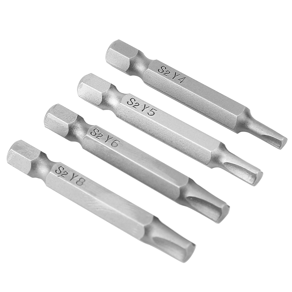 4-teiliges Set Dreieckiger, Y-förmiger Magnetischer Schraubendreher Mit 6 Mm Sechskantschaft