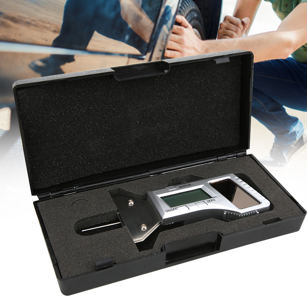 Digitales Reifentiefenmessgerät Mit Solarbetrieb, Edelstahl-messschieber, Messbereich 0–25 Mm, 0,01 Mm, 0–25 Mm