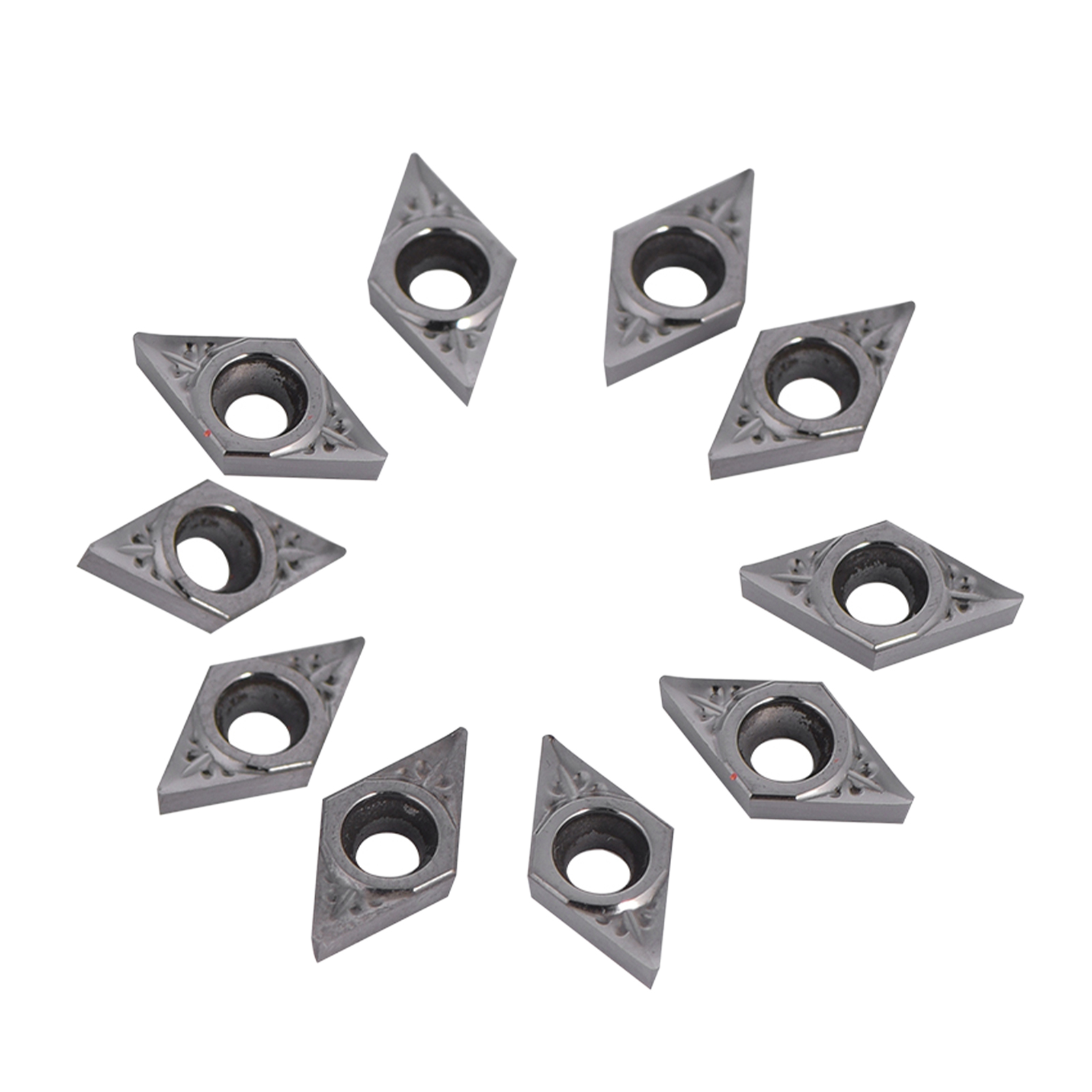 10-teiliger Satz Cnc-dreheinsätze Aus Hartmetall Für Drehmaschinen, Mit Box Dcgt070204-ak