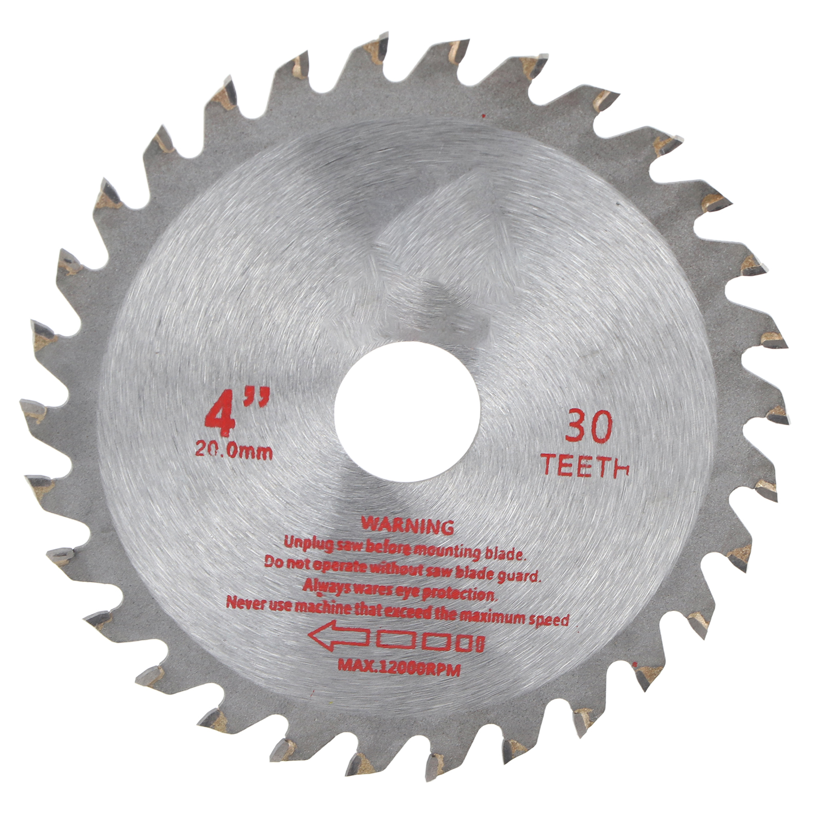 10 Cm Langes, 30-zahniges Hartmetall-kreissägeblatt Für Holzbearbeitung, Lochdurchmesser 20 Mm