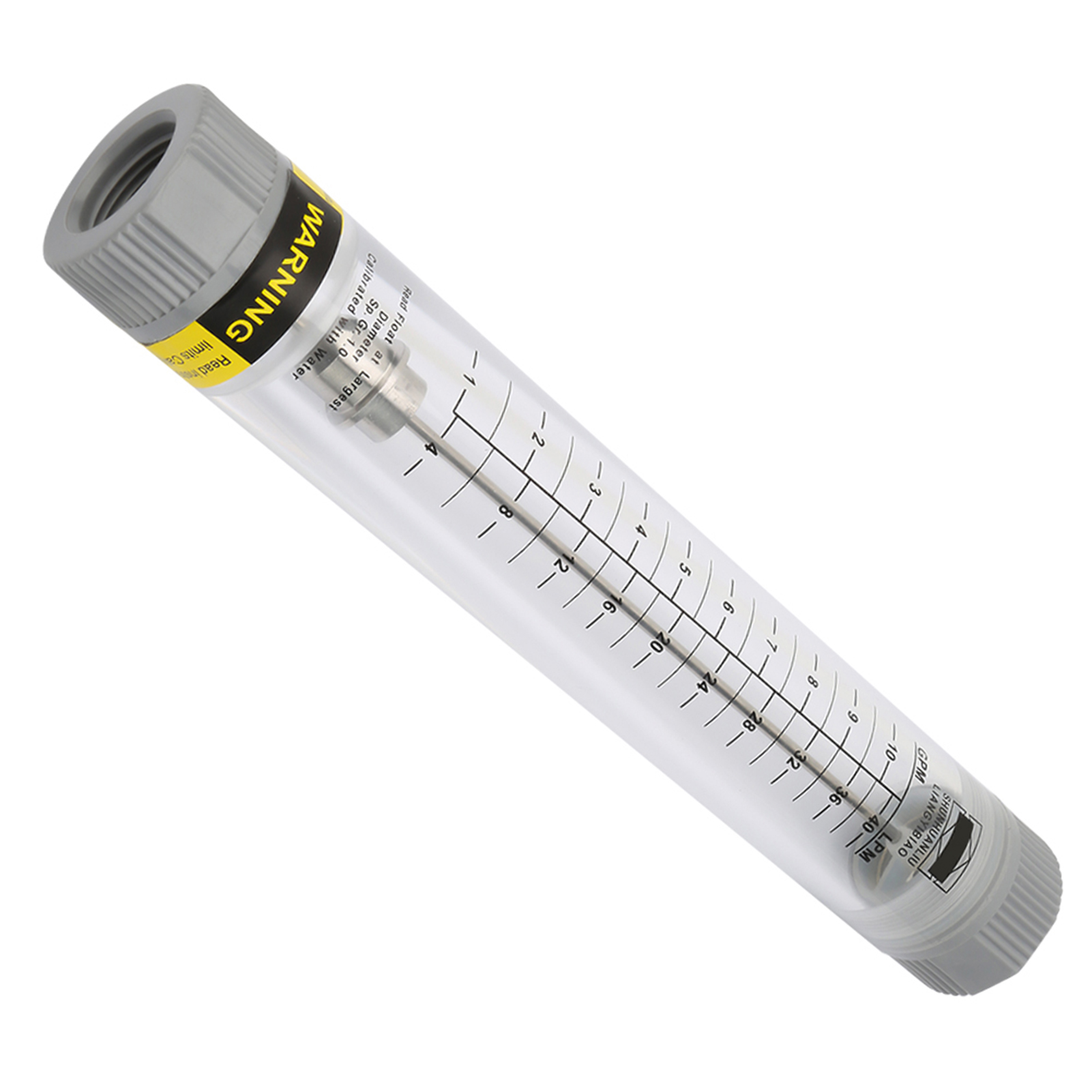 Lzm-20g Durchflussmesser 1-10 Gpm Aus Acrylglas (plexiglas) Für Flüssigkeiten, Innengewinde G3/4 Zoll