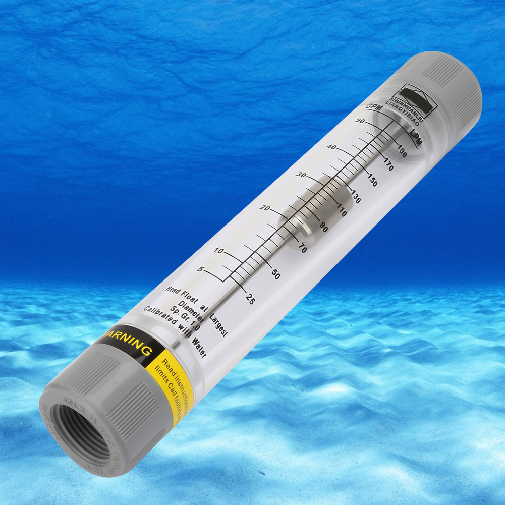 Lzm-25g Durchflussmesser Aus Acryl-plexiglas Für Wasser, Innengewinde G1 Zoll (5-50 Gpm)