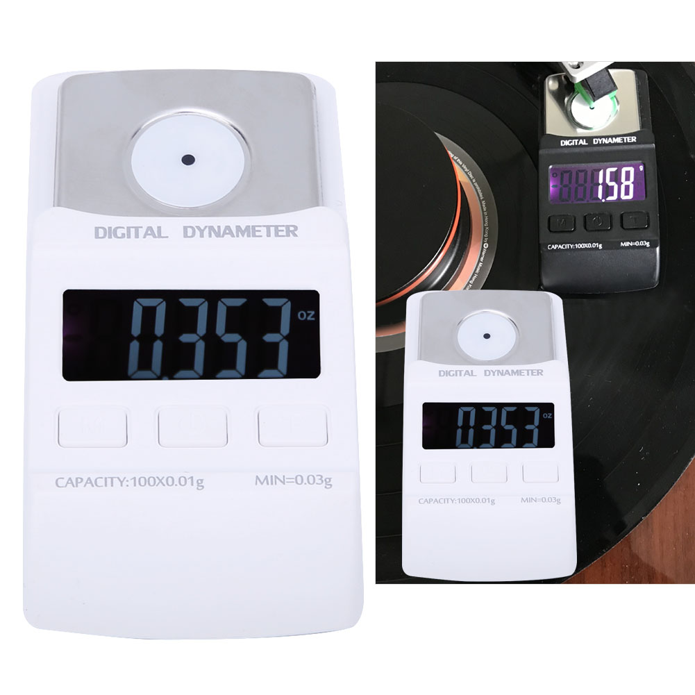 Tragbarer Plattenspieler Mit 100 G/0,01 G Gewicht, Digitalem Lcd-display, Nadelkraftskala Und Druckmessgerät