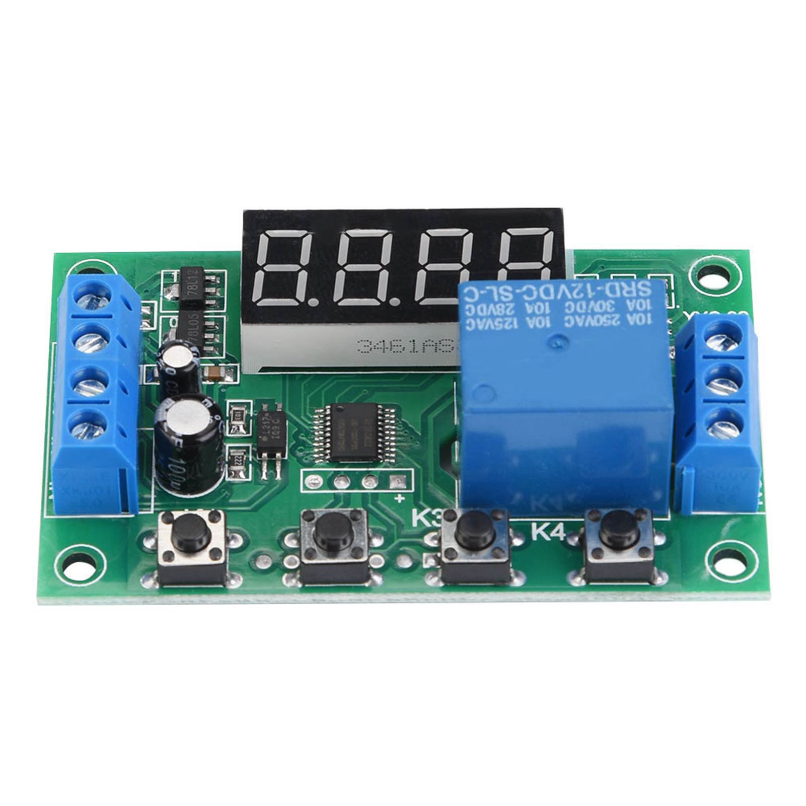 Led-anzeige, Einstellbares Zeitrelais, Automatisierungssteuerungsmodul (12v)