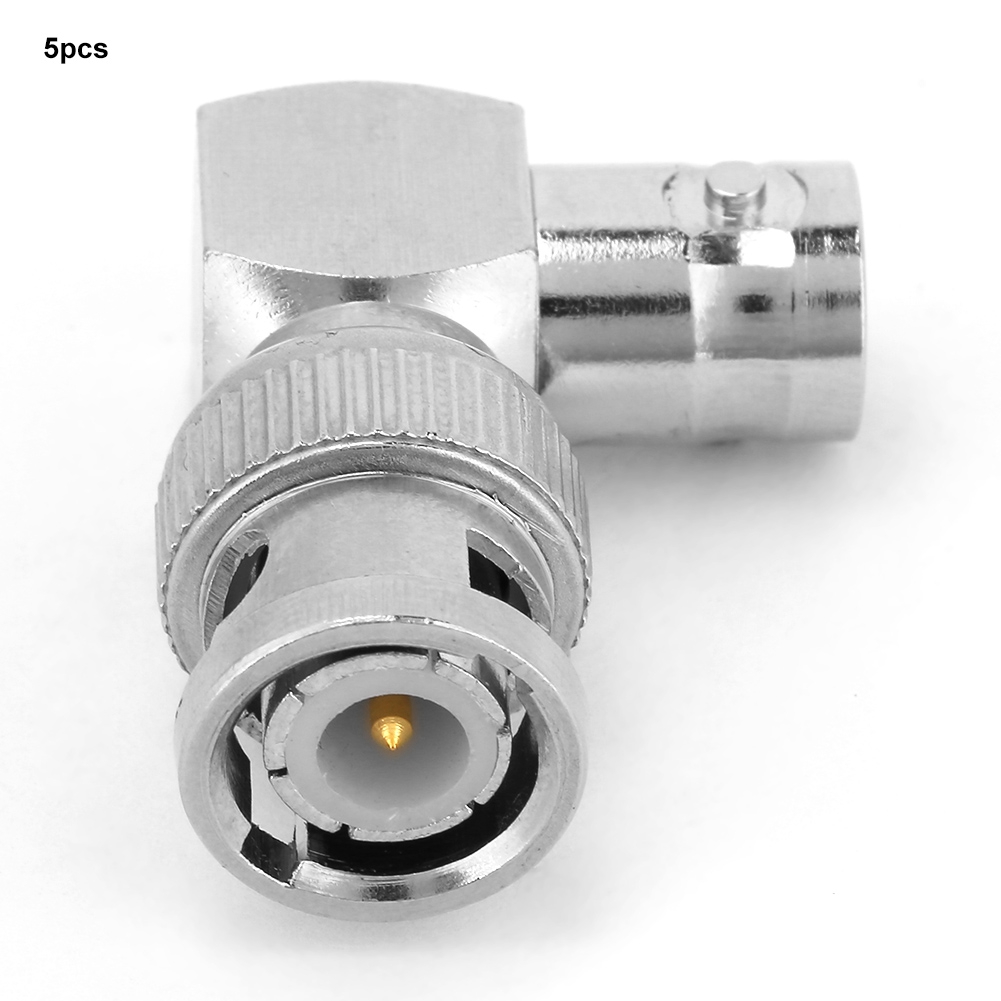 5 Stück L-förmige 90-grad-bnc-stecker/buchsen Aus Messing Für Koaxialkabel