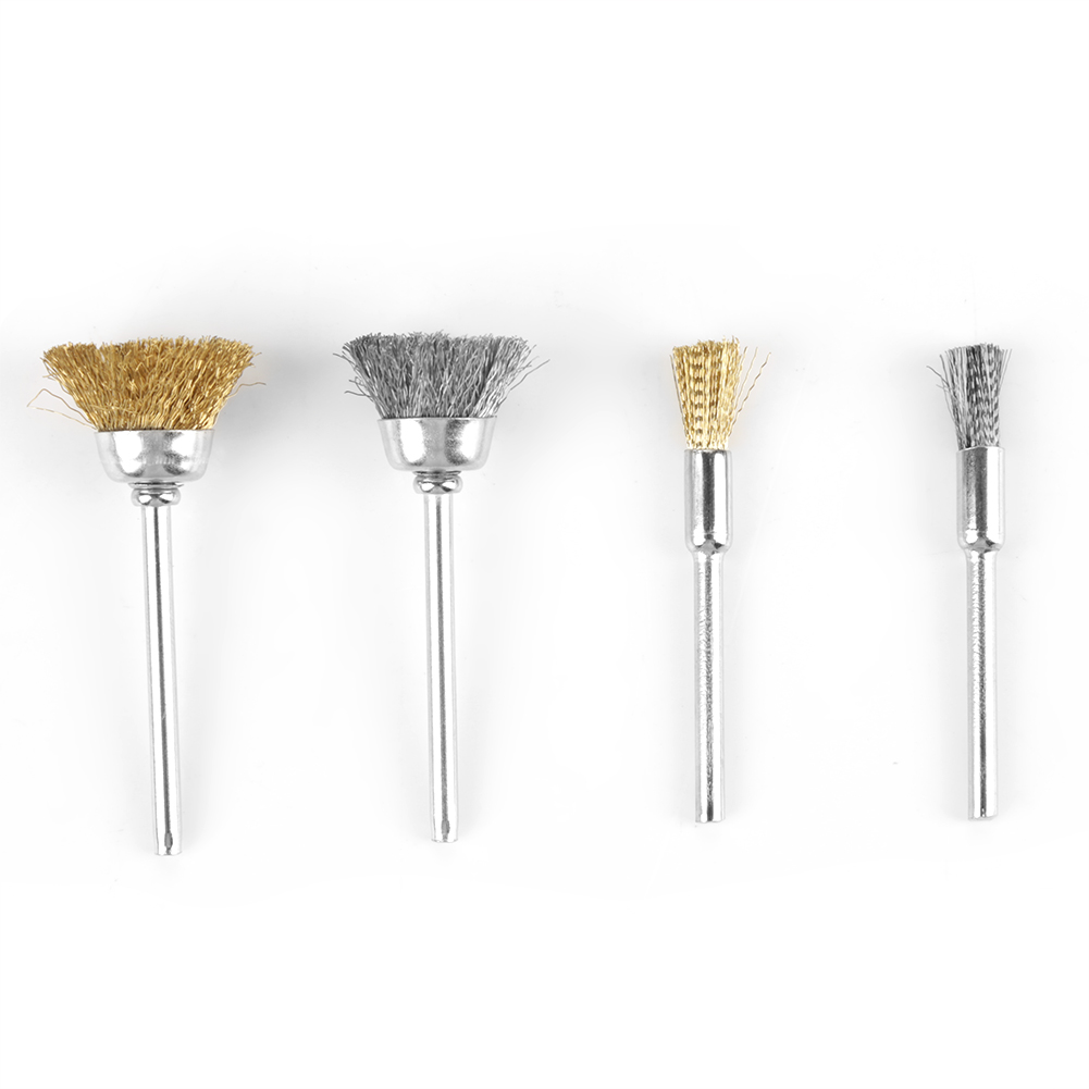 36-teiliges Set Inklusive Drahtbürsten Aus Messing/stahl, Stift, Flacher Und Schalenförmiger Polierscheibe Sowie Rotationswerkzeugen