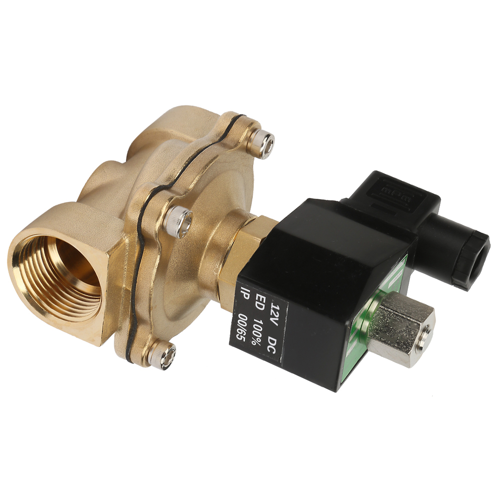 Flüssigkeitsregler G1" Elektrisches Magnetventil Dn25 Nc Elektromagnetisches Messingventil (dc 12v)