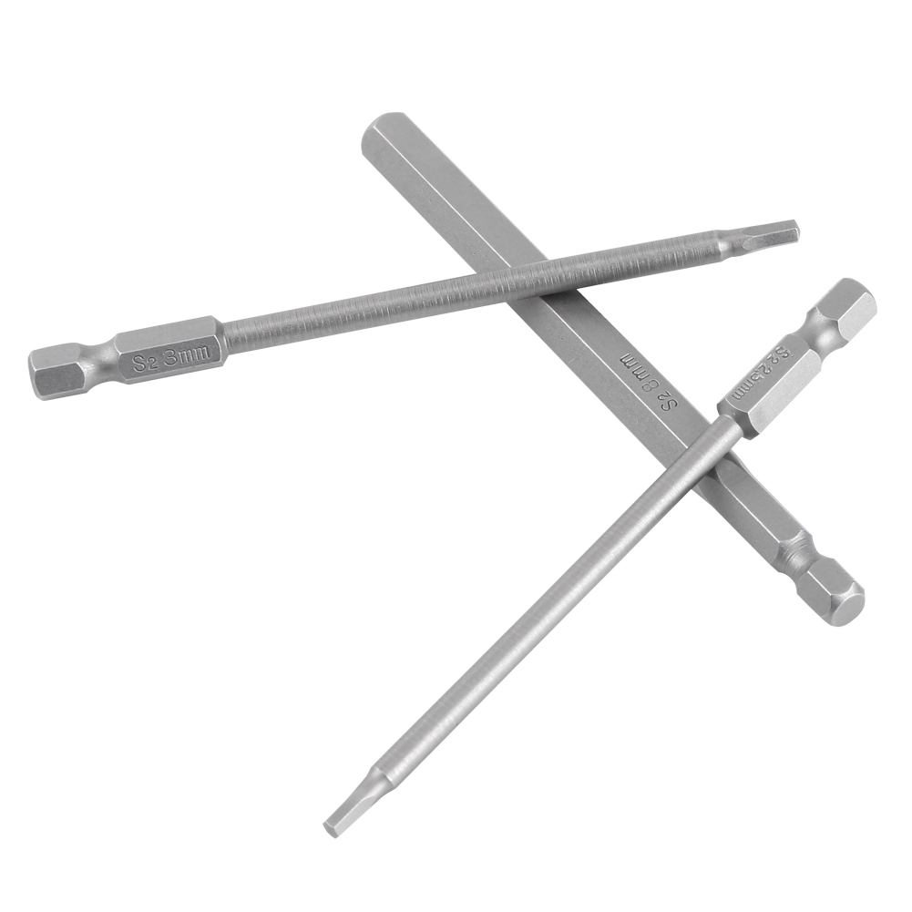 6-teiliges Magnetisches Schraubendreher-bit-set, 100 Mm, Sechskantkopf Und 1/4"-sechskantschaft
