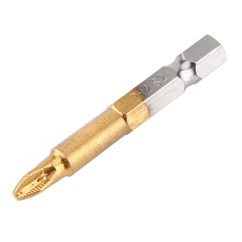 10-teiliges Ph2-kreuzschlitzschraubendreher-bit-set, Rutschfest, 6-mm-sechskantschaft, 50 Mm