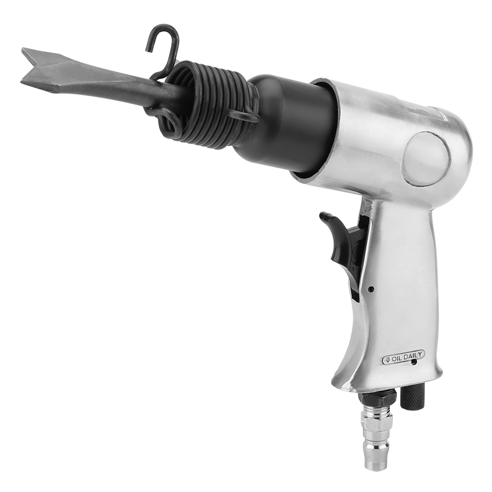 Industrieller, Leistungsstarker Druckluftmeißel Mit Geradem Griff, 150 Mm