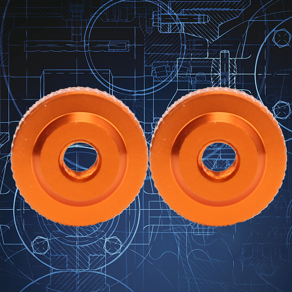 10 Stück/set M4x14x5 Handanziehmuttern Aus Aluminiumlegierung, Orange
