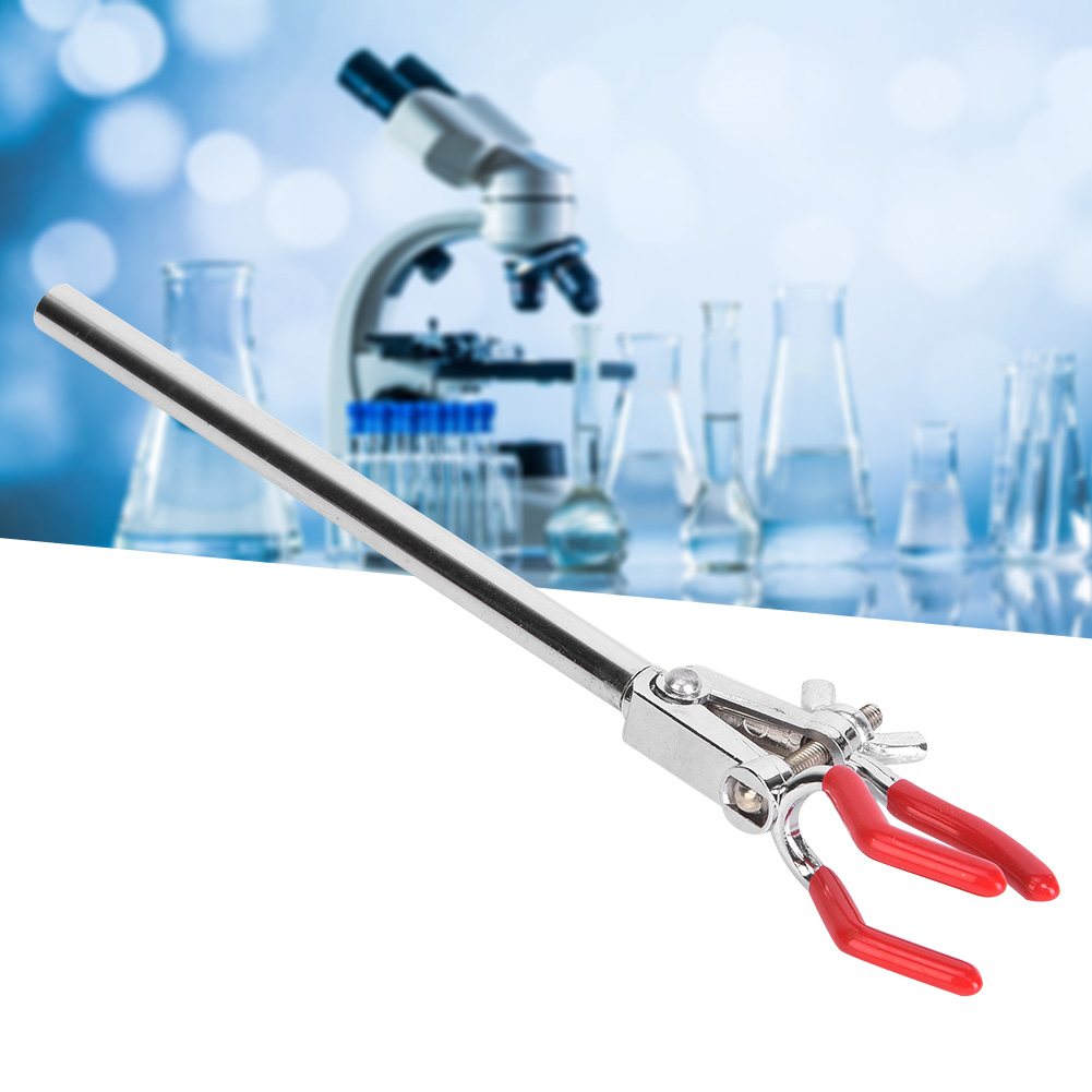 Dreibackenklemme Aus Zinklegierung Für Laborflaschen, Laborgeräte Und Experimentierzubehör