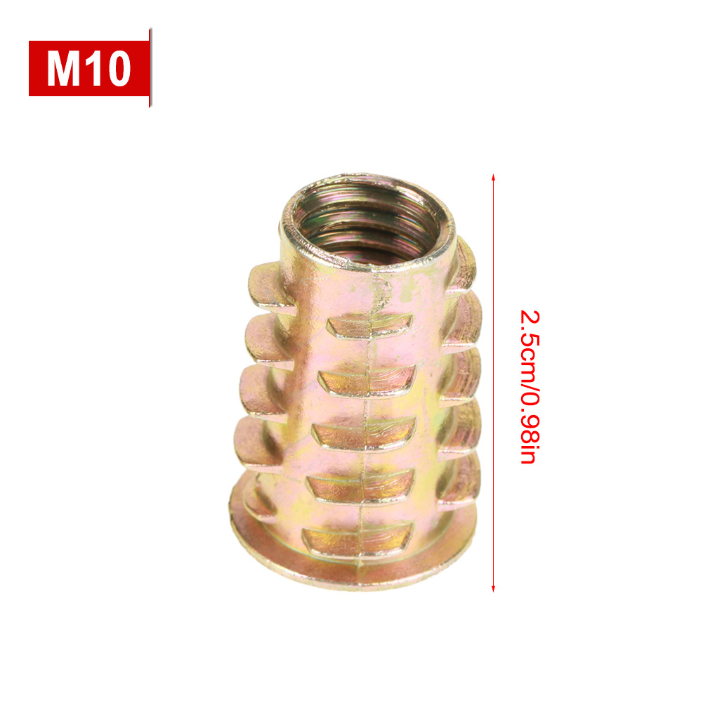 10 Stück M1025 Mm Sechskant-möbelmuttern Aus Zinklegierung Mit Gewinde Für Holzteile