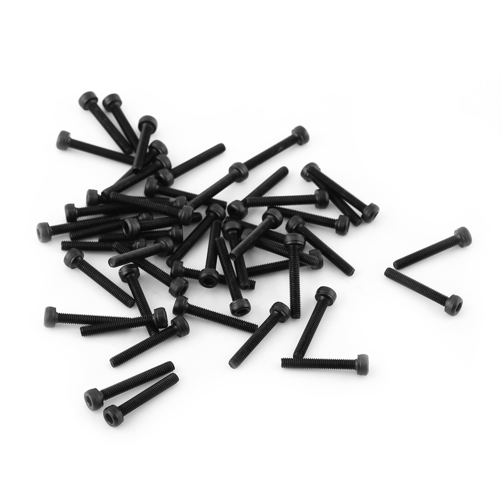 M3 Schwarze Innensechskantschrauben (m3 20 Mm, Vollgewinde, 50 Stück)