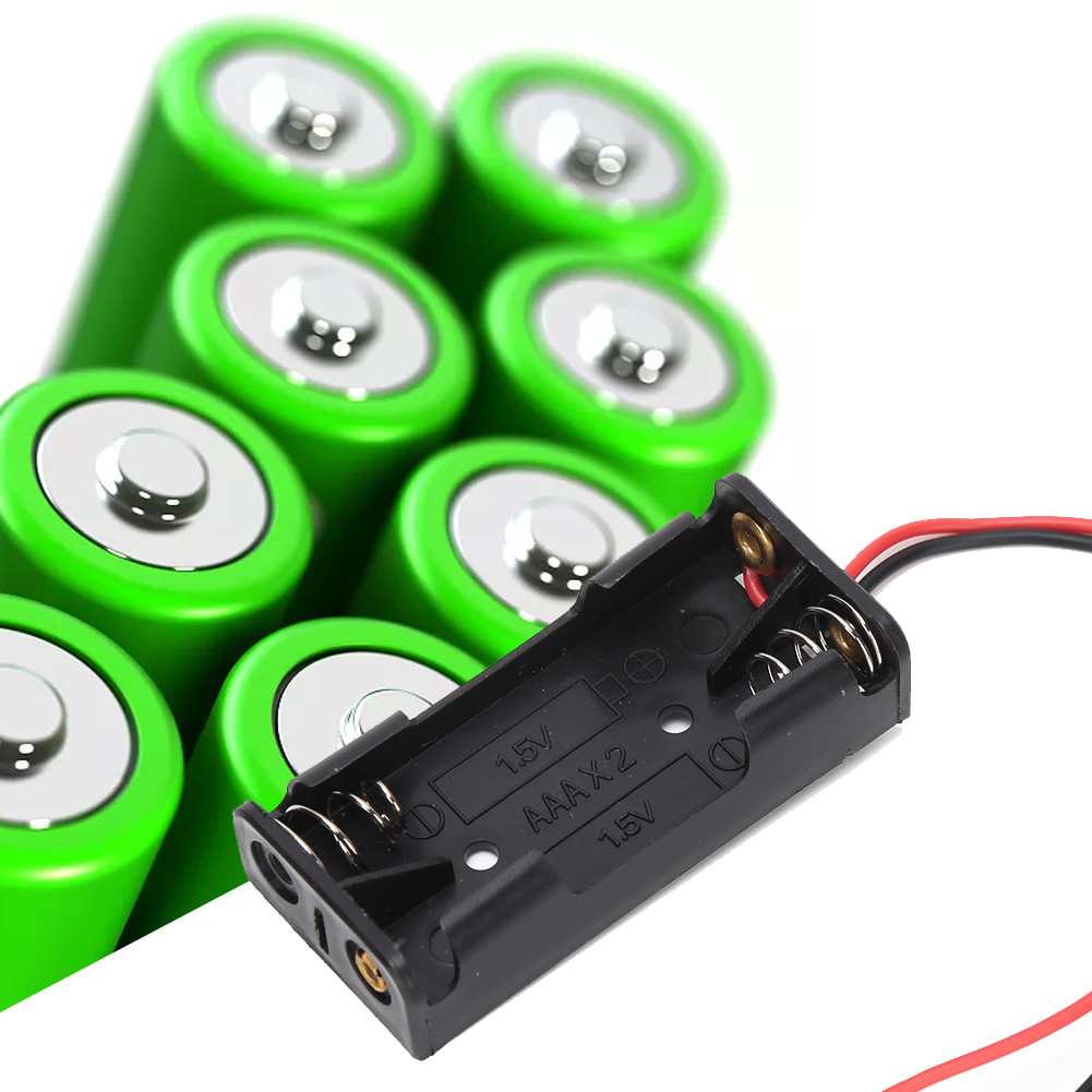 10 Stück 2 X 3 X Aaa Batteriehalter Batteriefach Kunststoffbox Mit Kabelanschluss 2 X Aaa