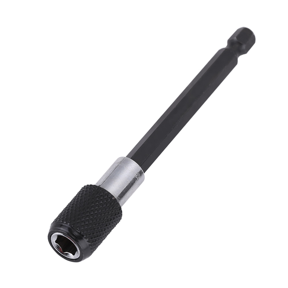 1/4 Zoll Sechskantschaft-schnellwechsel-schraubendreherbithalter (schwarze Vielzahnung 100 Mm)