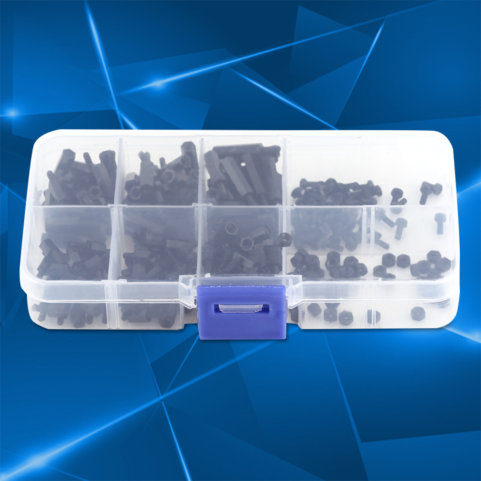 Sortiment Aus 250 Nylon-sechskant-stützmuttern M2 (m2 Außengewinde C)